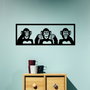 Wallity Three Monkeys - L Negro